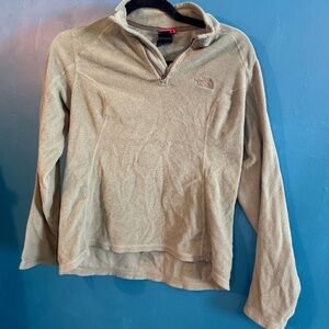 The North Face green 1/4 zip fleece